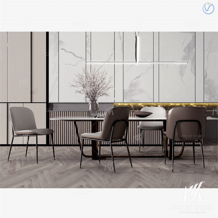 modern restaurant 3d model